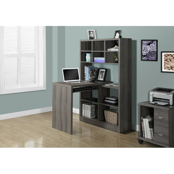 Monarch Computer Desk Dark Taupe Left Or Right Facing Corner