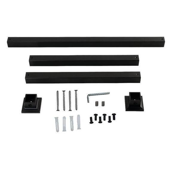 Monarch Console Sink Legs Wall Support, Matte Black