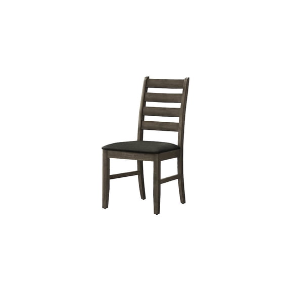Dining Chair - 38" Height - Dining Room - Set Of 2 - Upholstered - Antique Gray
