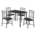 thumbnail image 1 of Monarch Dining Set 5Pcs Set / Black Metal And Top, 1 of 5