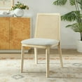 thumbnail image 1 of Monarch Dining Side Chair in Antique White Natural Heathered Weave Ivory, 1 of 9