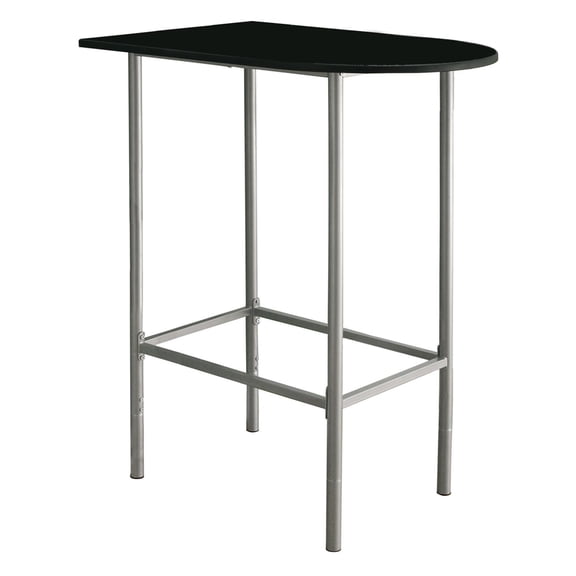 Monarch HOME BAR - 24"X 36" / BLACK / SILVER METAL SPACESAVER