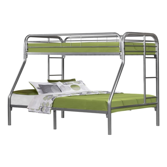 Monarch BUNK BED - TWIN / FULL SIZE / SILVER METAL