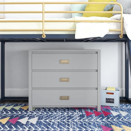 Max & Finn Haven 3-Drawer Kids' Dresser, Dove Gray