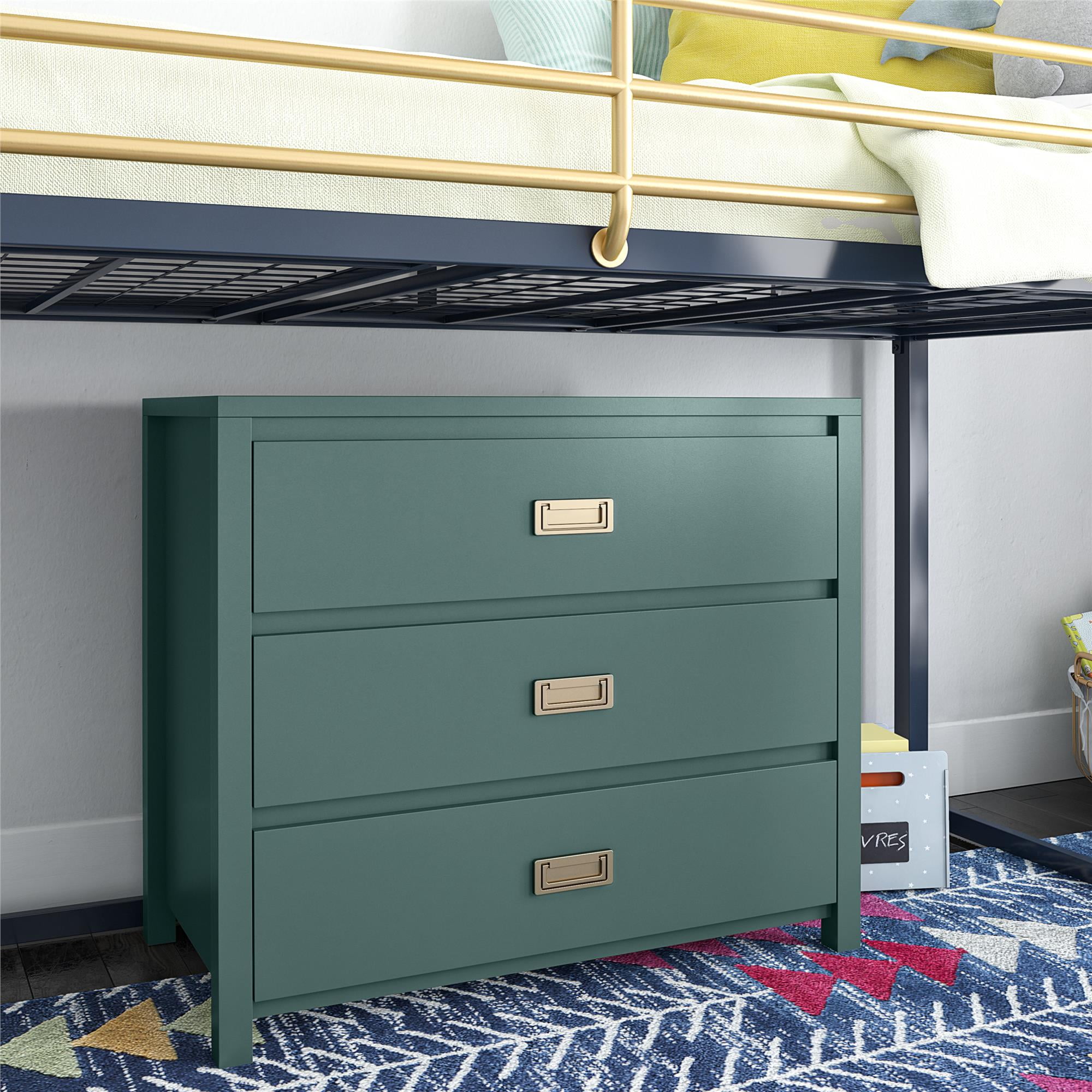 Max & Finn Haven 3-Drawer Kids' Dresser, Hunter Green