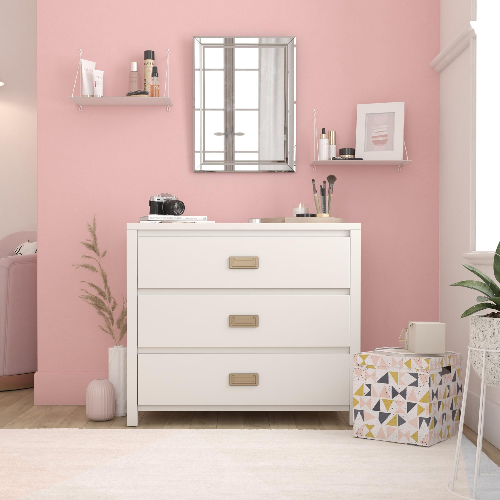 Max & Finn Haven 3-Drawer Kids' Dresser, White