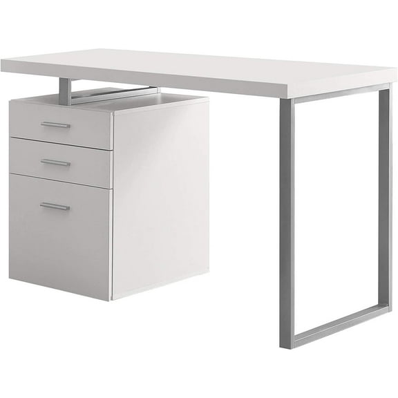 Monarch Hollow-Core Left or Right Facing 48 in. Desk - White