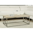thumbnail image 1 of Coffee Table, Accent, Cocktail, Rectangular, Living Room, 44"L, Metal, Laminate, Natural, Chrome, Contemporary, Modern, 1 of 4