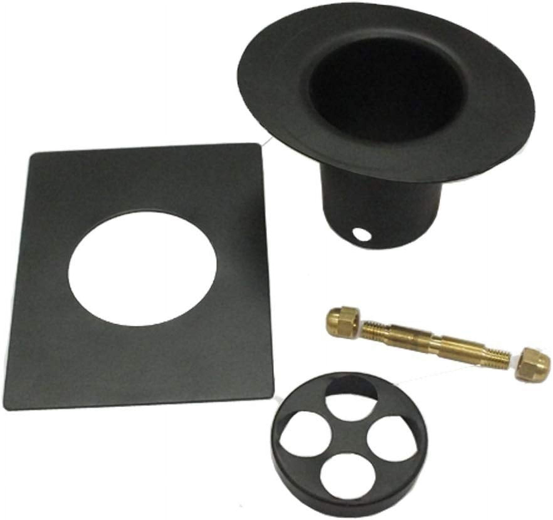 Large Black Powder Coated Aluminum Rain Chain Installation Kit