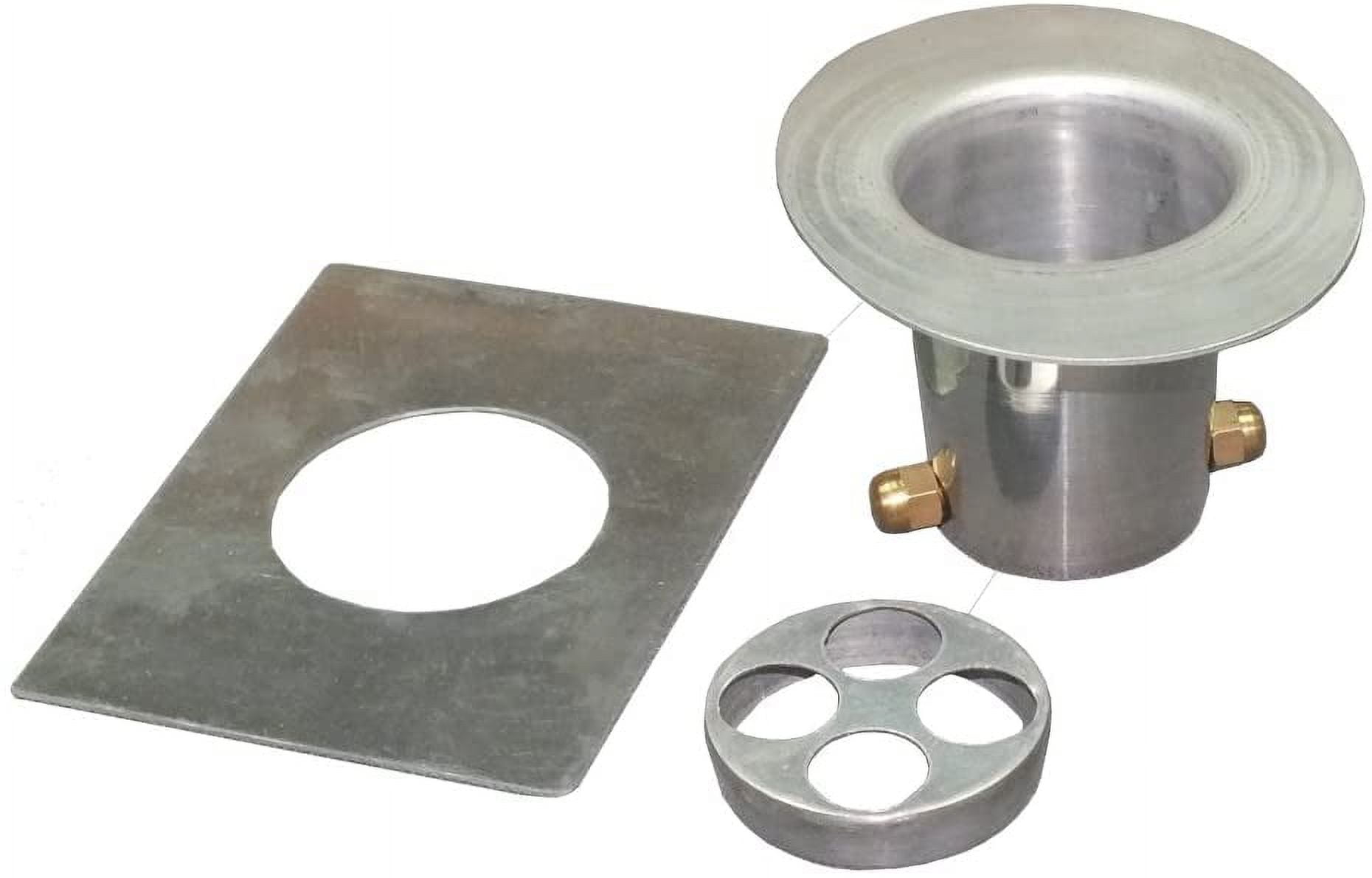 Monarch Rain Chains Aluminum 3Piece Gutter Adapter Kit with Brass Bolt