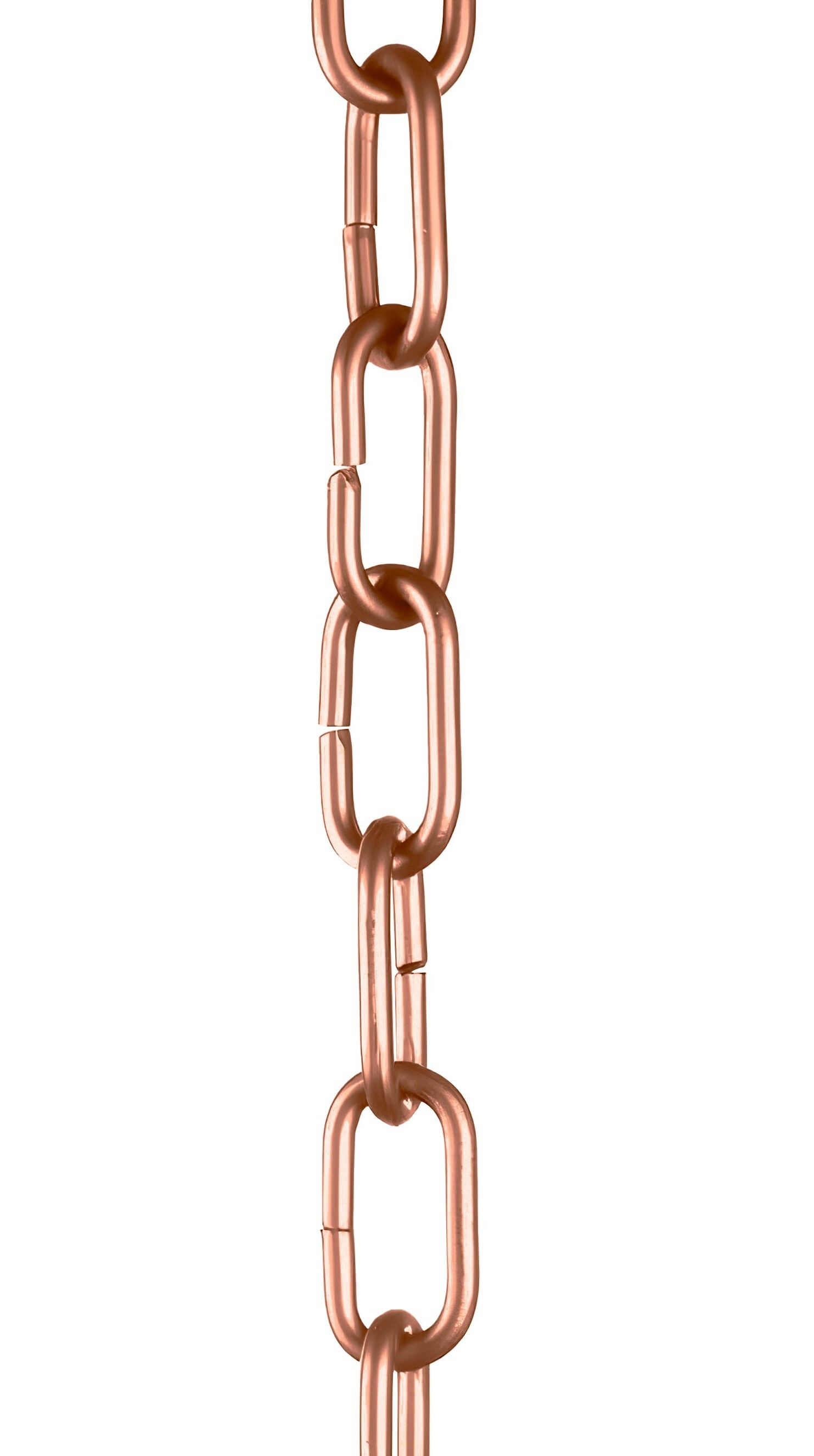 Monarch Rain Chains Aluminum Brushed Copper Traditional Link Rain Chain Monarch Rain Chains Aluminum Brushed Copper Traditional Link Rain Chain