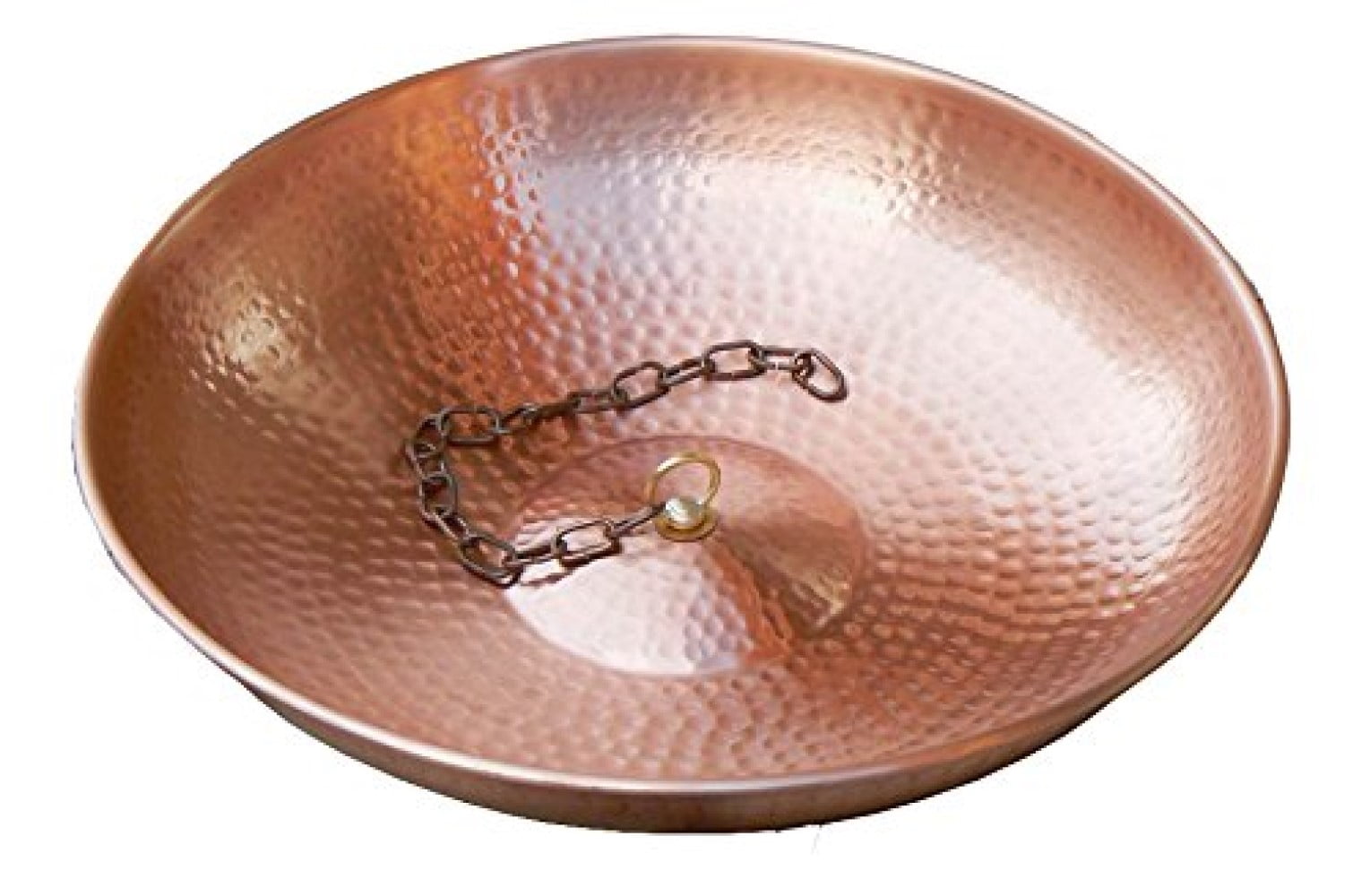 11-Inch Pure Copper Hand Hammered Rain Chain Basin