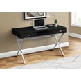 thumbnail image 1 of Laptop Table with Drawers and Open Shelf Computer, Writing Desk, Metal Sturdy Legs, 48" L, Black, 1 of 4