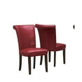thumbnail image 1 of Monarch Specialties 2-Pieces 39" Leather-Look Dining Chair in Burgundy, 1 of 3
