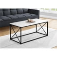 thumbnail image 1 of Monarch Specialties  40 in. Coffee Table, White - Black Metal, 1 of 1