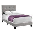 thumbnail image 1 of Monarch Specialties 80.25" Gray Contemporary Rectangular Bed Frame - Twin Size, 1 of 5