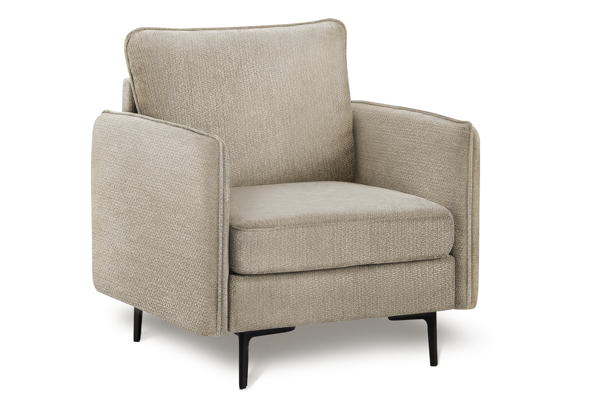 Monarch Specialties - 8K11C04 Chair, 32" Wide, Upholstered, Accent Chair, Beige Fabric