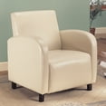 thumbnail image 1 of Monarch Specialties Accent Chair - Dark Brown Leather-Look Fabric, 1 of 3