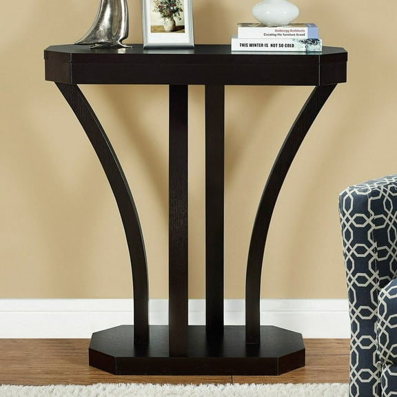 Monarch Specialties Accent Table 32"L, Cappuccino Hall Console