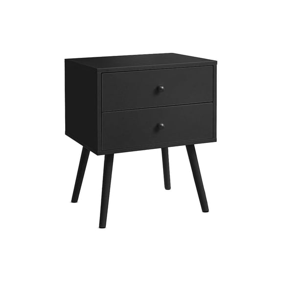 Monarch Accent Table, Storage Drawer, Black Laminate, Modern, Contemporary