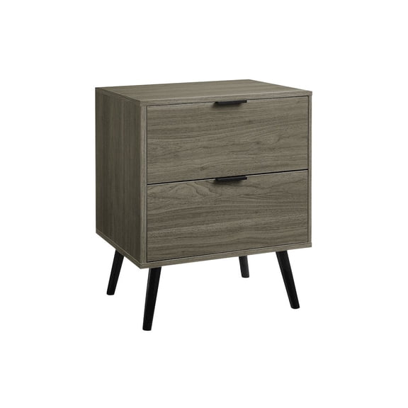 Monarch Accent Table, Storage Drawer, Grey Laminate, Modern, Contemporary