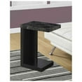 thumbnail image 1 of Monarch Specialties Accent Table Black, Grey MarbleLook Top, 1 of 4