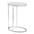 thumbnail image 1 of Monarch Specialties Accent Table, C-shaped, End, Side, Snack, Bedroom, Glossy White Laminate, 1 of 5