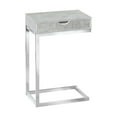 thumbnail image 1 of Monarch Specialties Accent Table, C-shaped, End, Side, Snack, Living Room, Bedroom, Grey Laminate, 1 of 5