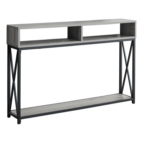 Monarch Specialties Accent Table, Console, Entryway, Narrow, Sofa, Bedroom, Grey Laminate