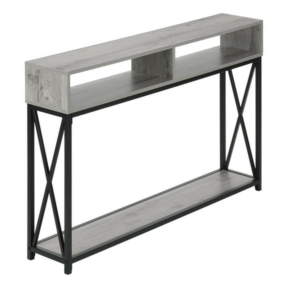 Monarch Specialties Accent Table, Console, Entryway, Narrow, Sofa, Bedroom, Grey Laminate