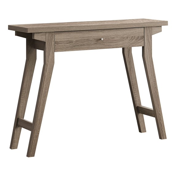 Monarch Specialties Accent Table - Dark Taupe Console Table with a Storage Drawer