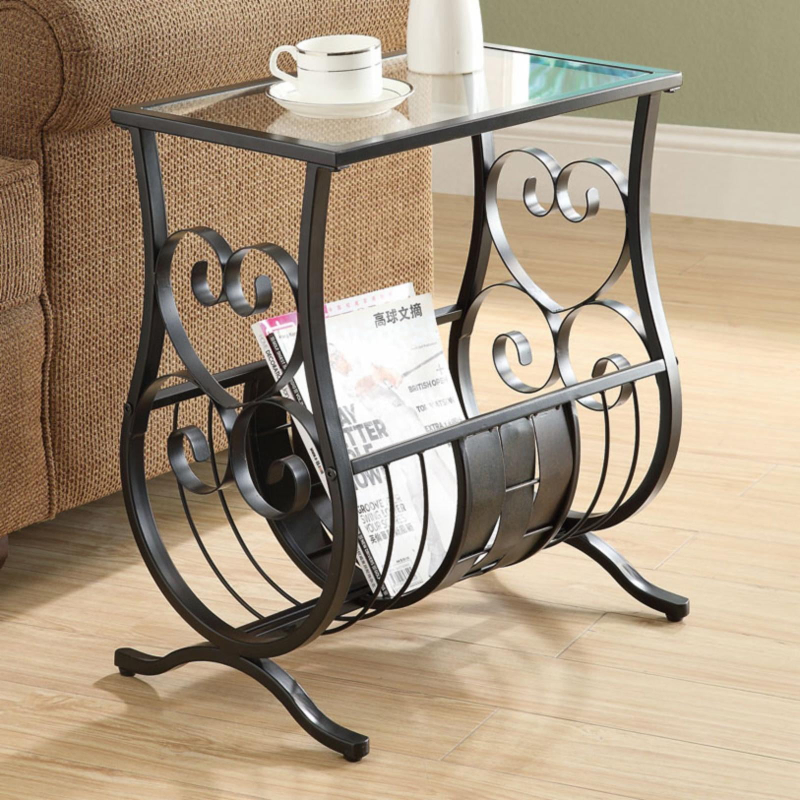 Monarch Specialties Accent Table, Side, End, Magazine, Nightstand, Narrow, Living Room, Bedroom