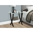 thumbnail image 1 of Monarch Specialties Accent Table, Side, End, Nightstand, Lamp, Bedroom, Clear Tempered Glass, 1 of 6