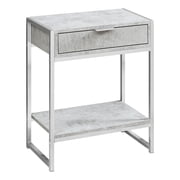 Monarch Specialties Accent Table, Side, End, Nightstand, Lamp, Living Room, Bedroom, Grey Laminate