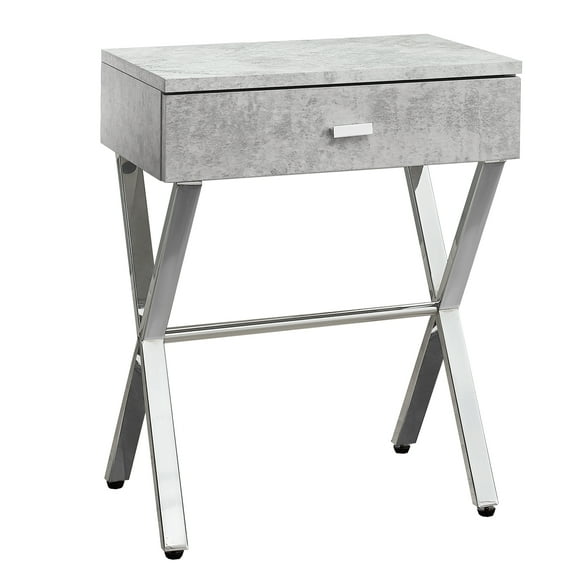 Monarch Specialties Accent Table, Side, End, Nightstand, Lamp, Living Room, Bedroom, Grey Laminate