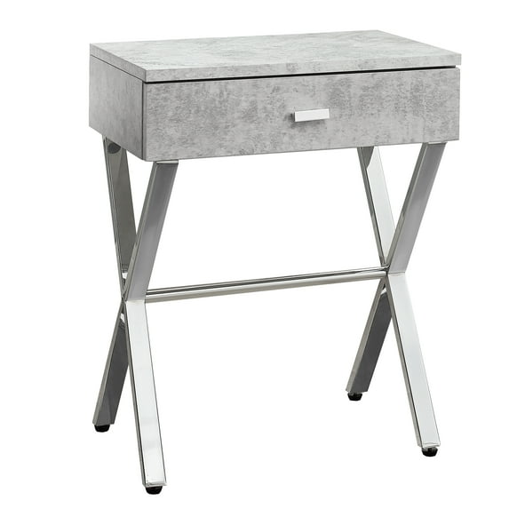 Monarch Specialties Accent Table, Side, End, Nightstand, Lamp, Living Room, Bedroom, Grey Laminate