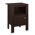thumbnail image 1 of Monarch Specialties Accent Table, Side, End, Nightstand, Lamp, Storage, Bedroom, Brown Laminate, 1 of 2