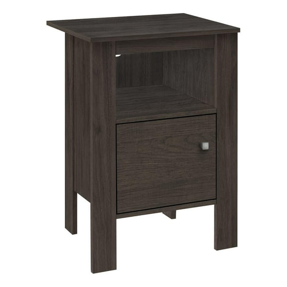 Monarch Specialties Accent Table, Side, End, Nightstand, Lamp, Storage, Bedroom, Brown Laminate