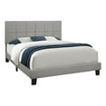 thumbnail image 1 of Monarch Specialties Bed - Queen Size, Grey Linen, 1 of 4