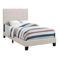 thumbnail image 1 of Monarch Specialties Bed - Twin Size/Beige Linen, 1 of 5
