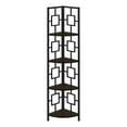 thumbnail image 1 of Monarch Specialties Bookshelf, Etagere, Corner, 4 Tier, 62"H, Office, Bedroom, Brown Laminate, 1 of 11
