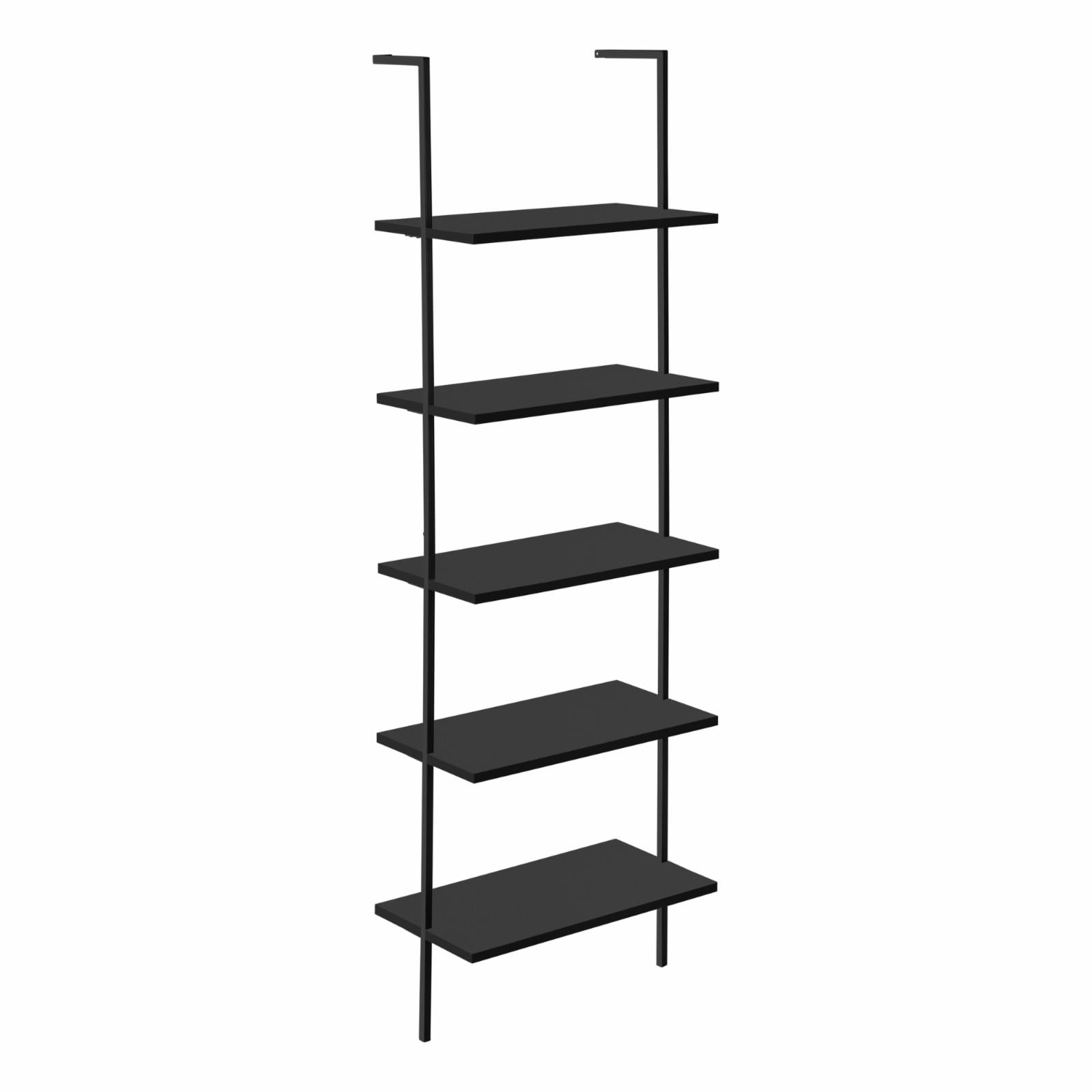 Monarch Specialties Bookshelf, Etagere, Ladder, 5 Tier, 72"H, Office ...