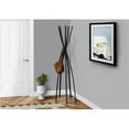 thumbnail image 1 of Monarch Specialties Coat Rack, Hall Tree, 5 Hooks, Entryway, 72"H, Bedroom, Black Metal, 1 of 2