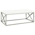 thumbnail image 1 of Monarch Specialties Coffee Table, Accent, Cocktail, Living Room, 44"L, Glossy White Laminate, 1 of 5
