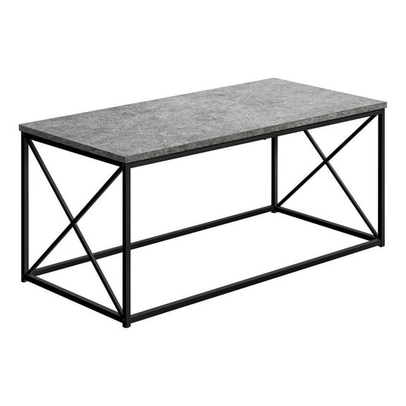 Monarch Specialties Coffee Table, Accent, Cocktail, Rectangular, Living Room, 40"L, Grey Laminate