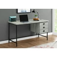 thumbnail image 1 of Monarch Specialties Computer Desk - 55"L, Grey Reclaimed Wood, Black Metal, 1 of 10