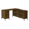 thumbnail image 1 of Monarch Specialties - Computer Desk, Corner, 60"L, L Shape, Work, Laptop, Brown Laminate, 1 of 5