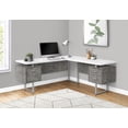 thumbnail image 1 of Monarch Specialties Computer Desk, Corner, 70"L, L Shape, Work, Laptop, Grey And White Laminate, 1 of 4