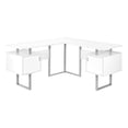 thumbnail image 1 of Monarch Specialties - Computer Desk, Corner, Storage, 58"L, Work, Laptop, White Laminate, 1 of 11