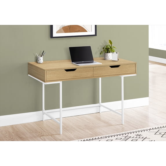 Monarch Specialties Computer Desk, Home Office, Laptop, 48"L, Work, Natural Laminate